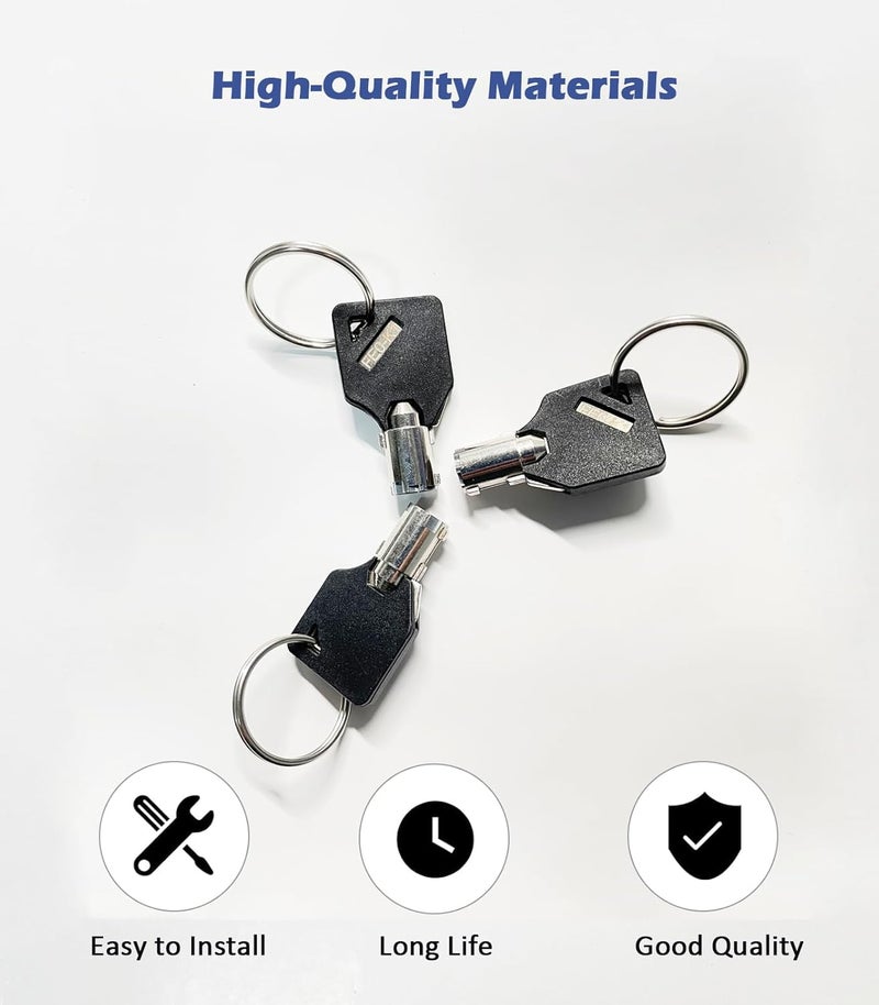 ORTREE OTREE Elevator Key, FEO-K1 Fire Service Key Recall Reset Keys,Copper,Black/Silver,Pack of 3 - Image 3